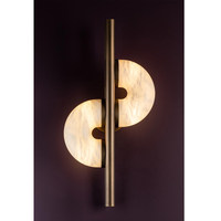 Lámpara de Pared LED Minimalista de Alabastro, Estilo Nórdico de Lujo, Luz Blanca Cálida, para Dormitorio, Sala de Estar, Hotel, Fondo de TV