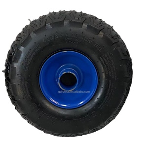 Carretilla Rueda 4 pulgadas Cubo de plástico Rueda neumática Carretilla para jardinería Paisajismo y construcción - Product Image 2