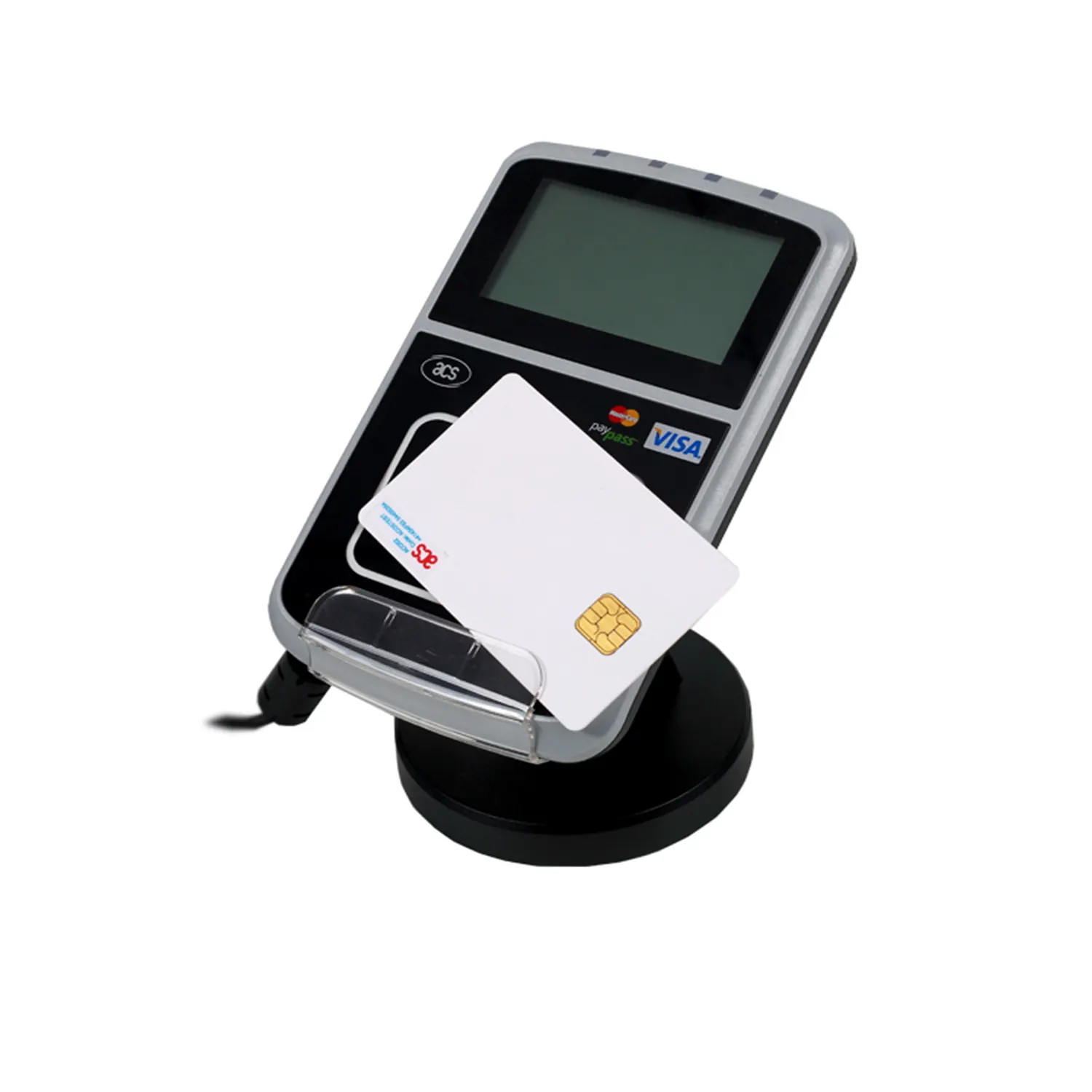 3 SAM Yuvaları PayPass EMV Akıllı Ödeme Temassız kart okuyucu Ekran ACR123
