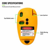 Niveau laser de type souris, dispositif de marquage laser infrarouge à 2 lignes, 90° °   Niveau laser à angle droit, personnalisation OEM disponible