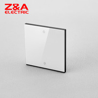 3H Series Light House Switch 1/2/3 Gang Matte Wall Glass Surface Switch & Socket, Flush Mount Slim Design Wholesale British