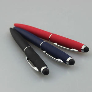 促销促销金属圆珠笔，带触摸屏触控笔，用于商务礼品定制徽标金属橡胶软 - Product Image 3