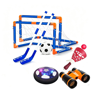 Ensemble de jouets sportifs 3 en 1 pour enfants : bowling, football, volley-ball, hockey, hula, jouets de sport pour enfants, jouets d'extérieur - Product Image 1