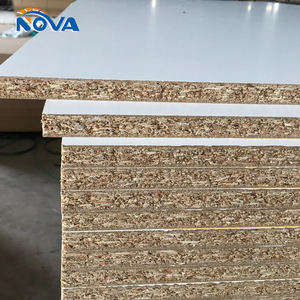 Tablero de Partículas Recubierto de Melamina, <span class=keywords><strong>Madera</strong></span> <span class=keywords><strong>OSB</strong></span> de 18 <span class=keywords><strong>mm</strong></span>, Resistente a la Humedad, Acabado Blanco, Estructura de 3 Capas, Diseño Moderno para Armario de Cocina - Product Image 1