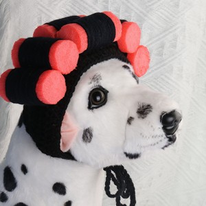 Cappello per animali da compagnia fatto a mano all'uncinetto divertente bigodino copricapo per Cat & Dog Amigurumi accessorio per Costume da compagnia carino lavorato a maglia - Product Image 1
