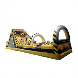 Gigantesco Circuito de Obstáculos Inflable de PVC de 15x3m para Juegos de Trabajo en Equipo - Marca WINWAYTOYS para Mayores de 14 Años - Product Image 1