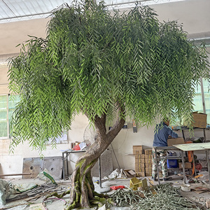 Árbol Artificial <span class=keywords><strong>de</strong></span> <span class=keywords><strong>Sauce</strong></span> Llorón Gigante, Planta Artificial Verde para Decoración <span class=keywords><strong>de</strong></span> Eventos, Bodas, Interiores y Exteriores - Product Image 2
