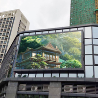 Écran LED géant P10 SMD RGB IP65 pour extérieur, montage mural, avec animations et graphiques pour centre commercial et magasin de détail