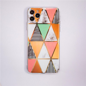 Luxury Plating Marble Camera Protection Sublimation Plating Silicone  Cell Phone case for Apple iPhone 12 - Product Image 3