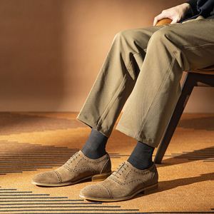 Zapatos de Diseñador A.N.M.bullock, Estilo Italiano de Lujo, Formales, de Cuero Genuino, con Cordones, Hechos a Mano, Punta en Pico, Ligeros y Transpirables - Product Image 6