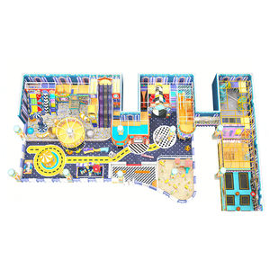 Aire de jeux intérieure sur le thème du carnaval personnalisable avec trampolines, toboggans et jeux interactifs pour centre de divertissement pour enfants - Product Image 2