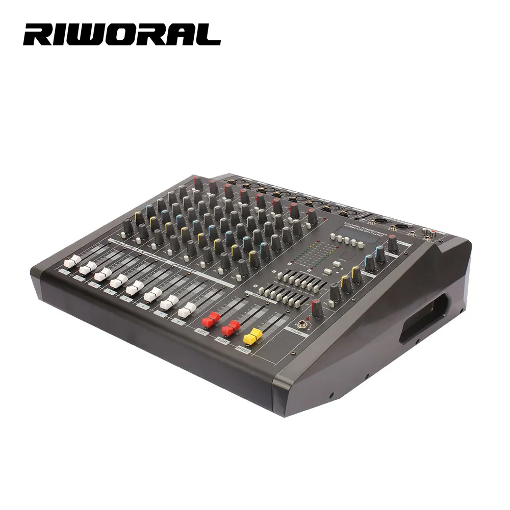 Pmx808d Chuyên Nghiệp DJ Giao Diện Điều Khiển 8 Kênh Điện Mixer Hiệu Lực Âm Thanh K Âm Thanh Equalizer Phòng Thu 8 Kênh Âm Thanh Mixer