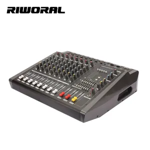 PMX808D DJ Profissional Console 8 Canais Power Mixer Efeito Som K Audio Equalizer Studio 8 Canais Audio Mixer