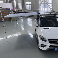 Auvent latéral de voiture 4x4 en Oxford 420D avec housse en PVC de 680g, 2,5 m, 4WD, camping hors route, tente de voiture imperméable