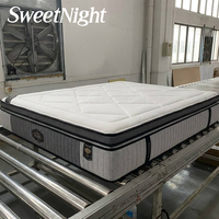 Matelas de luxe 5 étoiles pour hôtel, ressorts ensachés individuels, latex, convertible, pour chambre à coucher, tailles King et Queen