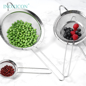 Passoire à farine en acier inoxydable pour <span class=keywords><strong>cuisine</strong></span>, <span class=keywords><strong>tamis</strong></span> à thé fin, filtre à huile en maille métallique, durable, multifonctionnel, pour usage domestique - Product Image 1