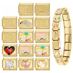 Italian-style Christian Unisex Charms Module DIY Gold-base Light-luxury Creative Personalized Accessories <b>Bracelets</b> - Product Image 3
