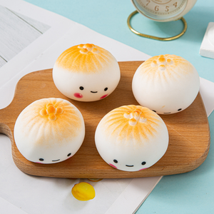 Wholesale Squishy Colorful Dumpling With Water Stress <b>Ball</b> Fidget Toy Steamed Stuffed Bun <b>Squeeze</b> Stress Relief Sensory Toy - Product Image 3