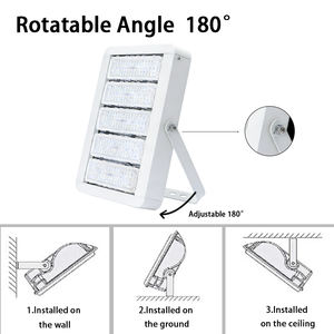 Projecteur à mât haut LED Xindeco IP67 60-300W 120-160lm/W Aluminium 100-277VAC 3000-6500K Garantie 5 ans Lumière de jardin extérieure - Product Image 5