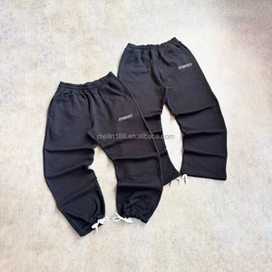 Ensemble de survêtements personnalisés unisexe du fabricant – Pantalon de jogging ample et sweat à capuche ajustables – Survêtement de jogging oversize épais - Product Image 3