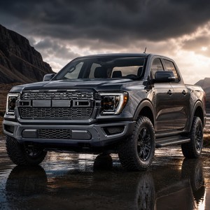 ชุดแต่งสไตล์ F150 ครบชุด แบบ Bolt-On สำหรับ Ford Ranger T6 T7 T8  วัสดุ PP ผิวด้าน - Product Image 6
