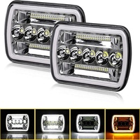 Phare Led carré de remplacement, faisceau Hi/bas, avec DRL, rectangulaire, 5x7 pouces, pour Chevy kenben, nouveau,