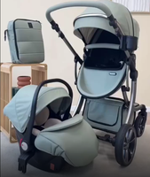Ensemble poussette et siège auto de luxe 3-en-1 Kidilo pour bébé de 3 ans, léger, pliable facilement, portable, chariot 3D