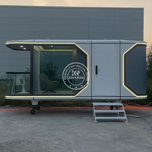 Capsule spatiale de luxe moderne, maison préfabriquée avec système intelligent étanche pour usage hôtelier - Product Image 4
