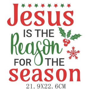 クリスチャンクロスひまわりヒョウ柄アイアンオンデカール宗教イエス引用熱伝達デザインTシャツ & 帽子 - Product Image 3