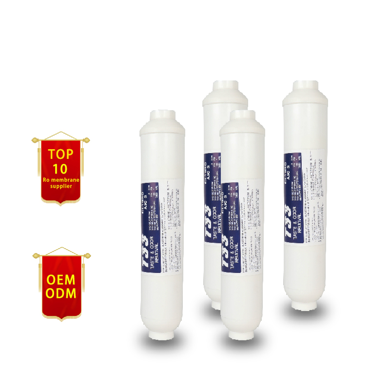 Qicen T33 10" Post Carbon Filter Water Purifier Filter Cartridge for Home RO System