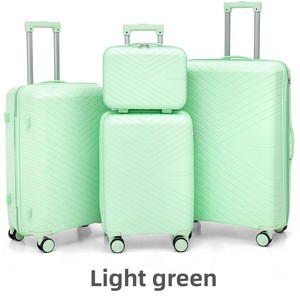 Set di Valigie in PP di Grande Capacità 14 20 24 28 Pollici, <span class=keywords><strong>Trolley</strong></span> da <span class=keywords><strong>Viaggio</strong></span> Unisex con Guscio Rigido Durevole e Ruote Silenziose - Product Image 3