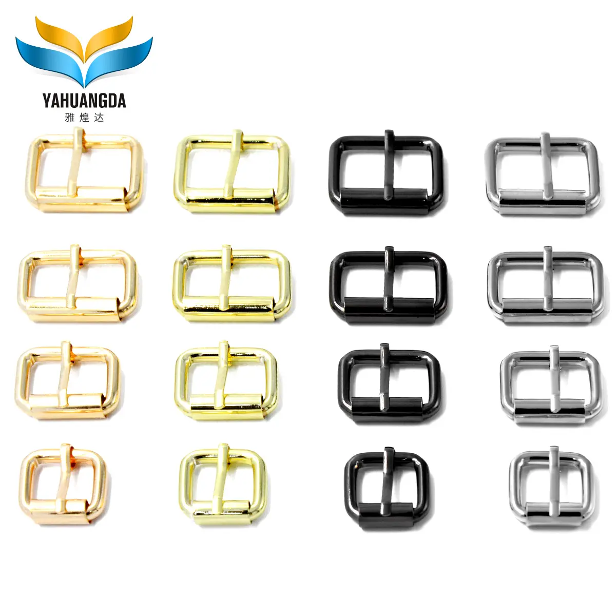 Fashionable Metal Roller Buckle Bag Belt Straps Accessory Lock Pin Clip Square Handbag Hardware Buckle For Leather Fitting TZ48