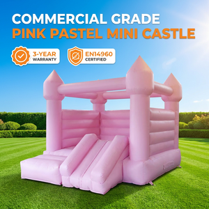 Château Gonflable Commercial en PVC Blanc pour Adultes Enfants Mariages, Kit de Réparation Inclus, avec Toboggan - Product Image 4