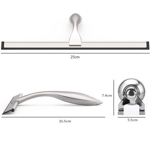 Essuie-glace en acier inoxydable pour nettoyer le verre. Grattoir à verre pour miroir de salle de bain, pour enlever le verre. - Product Image 6