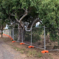 Sistema de Cercas Temporales con Paneles, Patas y Abrazaderas, Kit de Seguridad para Obras con Estándar Australiano para Venta al por Mayor