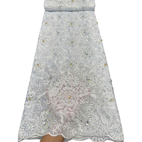 NI.AI Nouvelle dentelle africaine en coton, dentelle autrichienne originale avec pierres, dentelle suisse de luxe en voile pour soirée, occasion formelle, fête