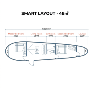 Villa préfabriquée en forme d'<span class=keywords><strong>avion</strong></span>, autonome et écologique, pour complexe hôtelier et hébergement hors réseau, en promotion - Product Image 3