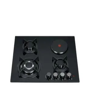 4 gas cooker built in glass top high quality low price gas hob stove NG/LPG kitchen cooktop