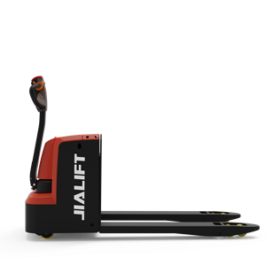 รถยกพาเลทไฟฟ้า JIALIFT 2000 กก. แบตเตอรี่ตะกั่ว-กรด ยางตัน เสากระโดงแบบชั้นเดียว สำหรับใช้งานภายในอาคาร - Product Image 1
