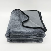 Serviette de séchage en microfibre torsadée simple face 70*90cm, 650gsm, douce, pour le detailing automobile