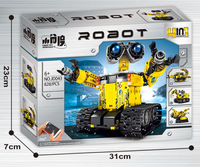 Nouveau Robot télécommandé pelle bloc de construction jouets APP programmation 4 en 1 Robot tige ensemble de briques de construction pour les enfants