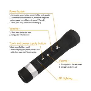 Popular Custom Logo <b>Mini</b> Bluetooth <b>Speaker</b> for Outdoor Cycling USB Gadgets with Flashlight Bracket for Promotions - Product Image 4