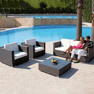 Canapé d'extérieur en rotin noir populaire en ligne, résistant au soleil et à l'eau, mobilier de loisirs pour balcon de jardin, combinaison multi-<span class=keywords><strong>places</strong></span> - Product Image 6