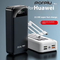 PORPIU PP-YM-477 Direktverkauf ab Werk Selbstaufladende Powerbanks mit Großer Kapazität 30000mAh Li-Polymer PD22.5W Superschnelles Laden