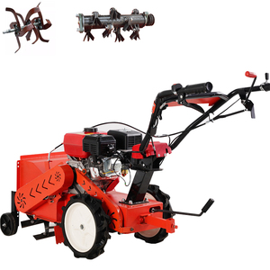 Quality Mini Gasoline Agricultural Rotary Ploughing Machine Walk Behind Hand Tractor Land Cultivating Lawn Mower Weeding Machine - Product Image 6