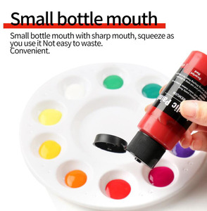 Confezione da 32 24 <span class=keywords><strong>colori</strong></span> vernice acrilica senza sbiadimento Set di <span class=keywords><strong>colori</strong></span> <span class=keywords><strong>acrilici</strong></span> opachi con pigmenti ricchi con 6 pennelli, 1 tavolozza, 1 pannello di tela - Product Image 4