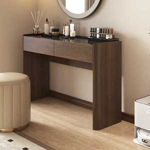 princess polly baby blue dress Dark Brown Wooden Reeded Chest of 3 Drawers, Dressing Table, Mirror Set &  Pair of Bedside Tables
