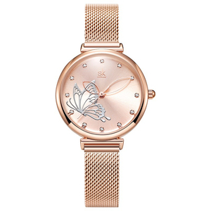 Elegante Reloj de Pulsera con Adorno de Mariposa 3D, Resistente al Agua, Esfera Brillante - Product Image 2