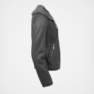 NAFA OEM Womens Ladys Classic Vintage cuello con muescas chaqueta de piel de cordero para el frío mal tiempo - Product Image 3