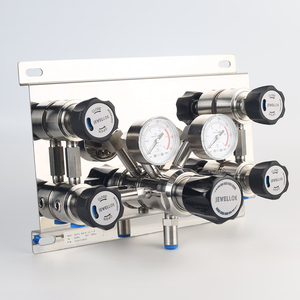 Sistema de Cambio de Manifold Semiautomático de Doble Cilindro de Acero Inoxidable 316L Electropulido UHP, Flujo Estándar N2 O2 Ar Propano - Product Image 2